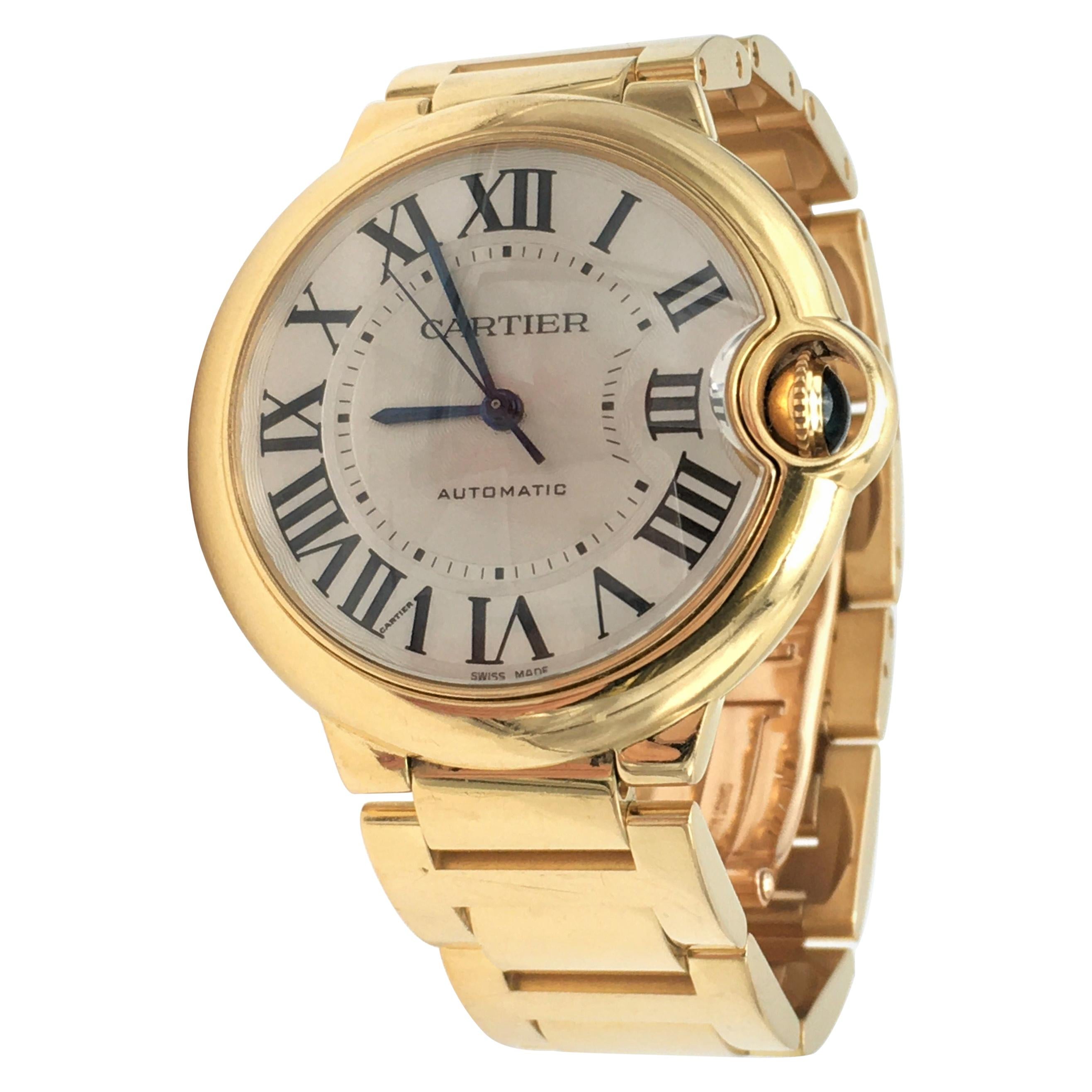 cartier gold ballon bleu watch