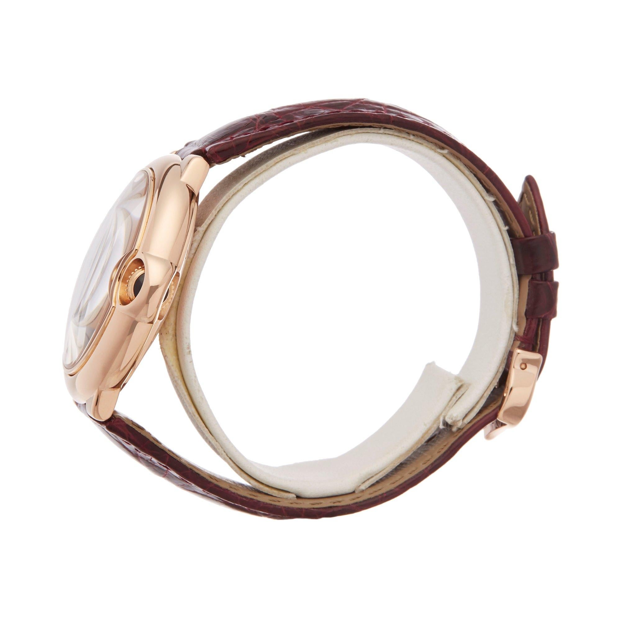 Cartier Ballon Bleu Diamond 18 Karat Rose Gold 3003 Or WJBB0010 In Excellent Condition In Bishops Stortford, Hertfordshire