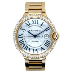 CARTIER Ballon Bleu Gold Diamond 42mm Watch
