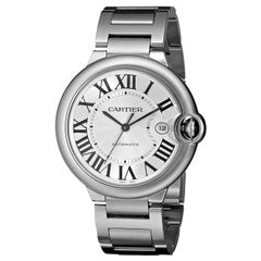 Used Cartier Ballon Bleu Guilloché Silver Dial Men's Watch