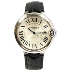 Cartier Ballon Bleu Largest Steel Automatic Wristwatch