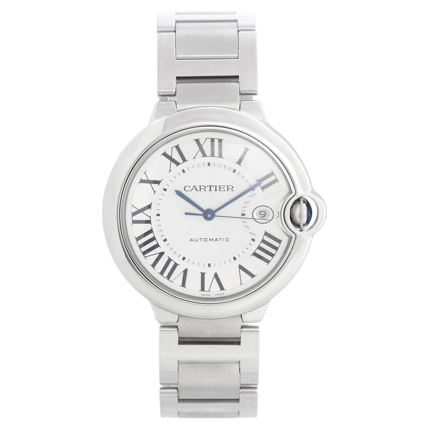Cartier Ballon Bleu Men's Stainless Steel Automatic Watch W69012Z4 3001 For Sale