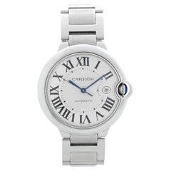 Cartier Ballon Bleu Men's 42mm Stainless Steel Automatic Watch W69012Z4