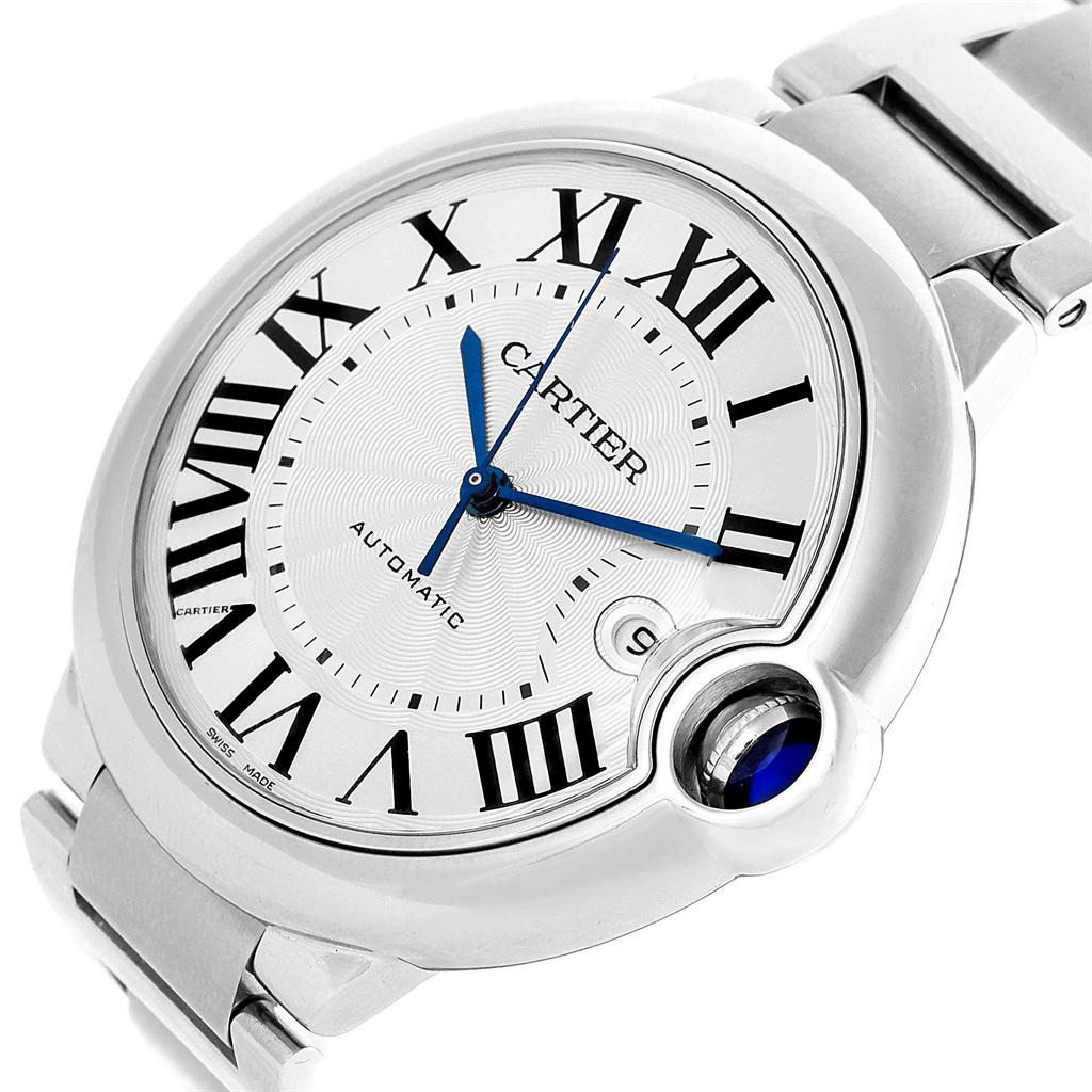 Cartier Ballon Bleu Men’s Stainless Steel Automatic Watch W69012Z4 2