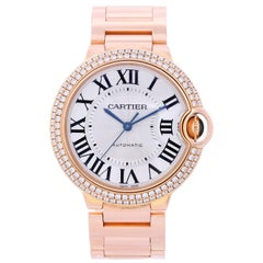 Cartier Rose Gold Ballon Bleu Midsize Automatic Wristwatch Ref WJBB0005