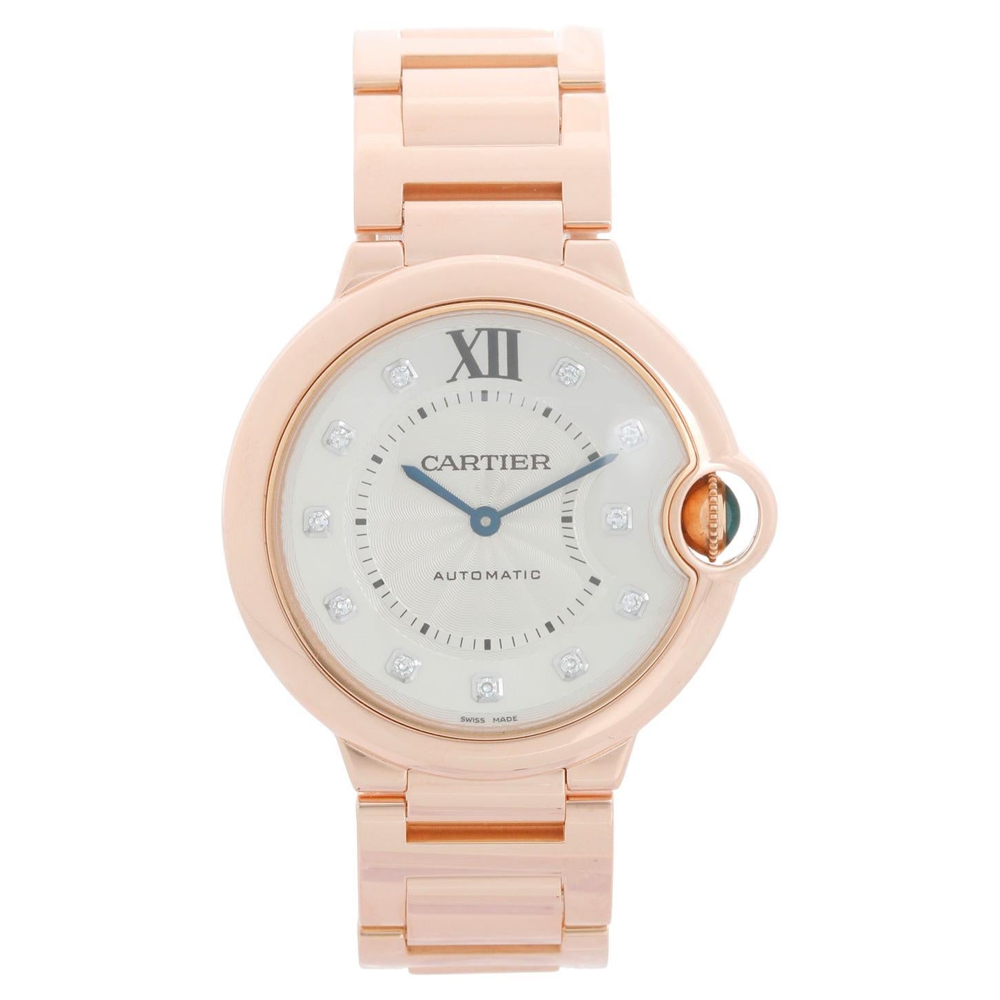 Orologio Cartier Ballon Bleu Midsize in oro rosa 18k WE902026 3003