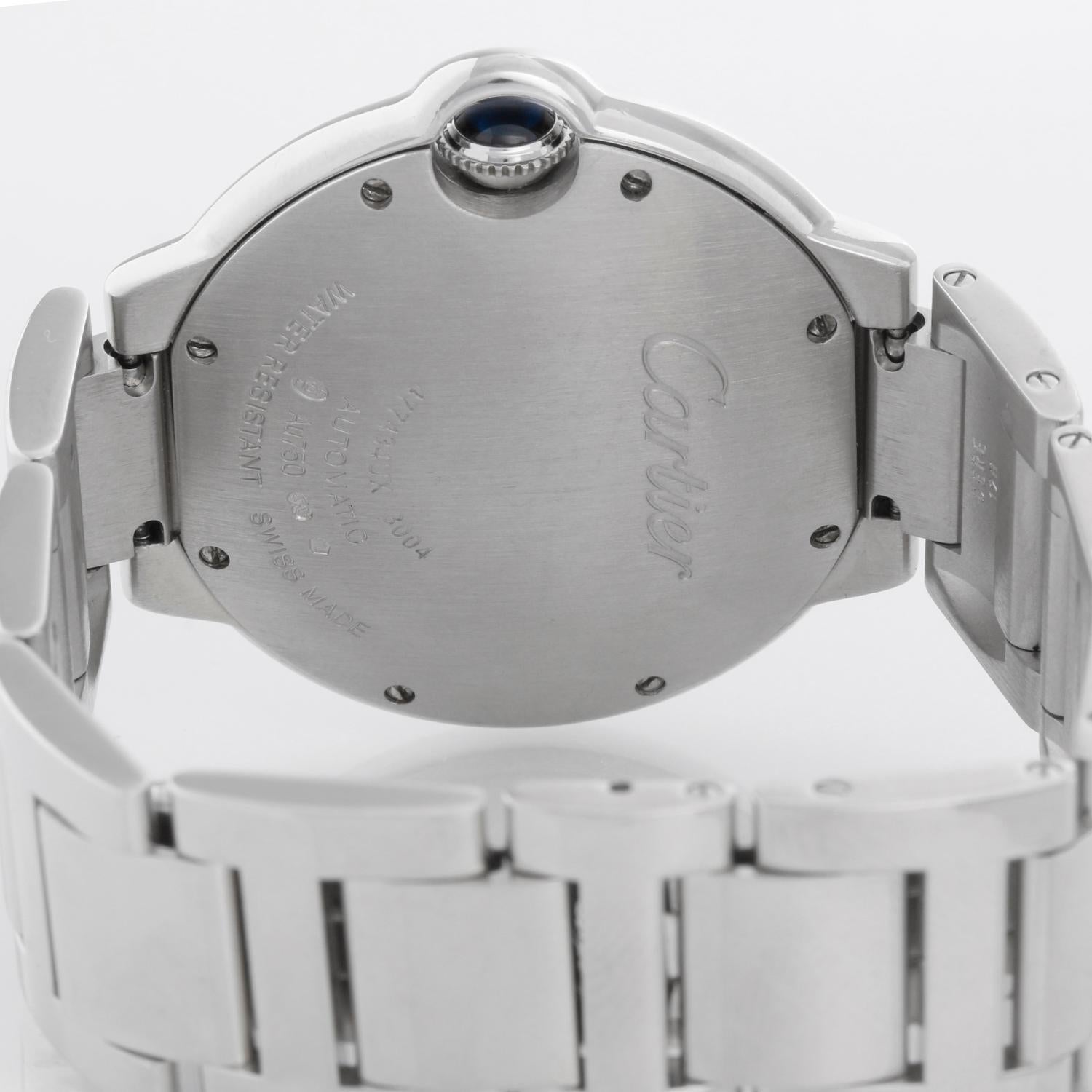 Cartier Uhr Ballon Bleu Midsize 18k Weißgold & Diamant WE9006Z3 3004 Damen im Angebot