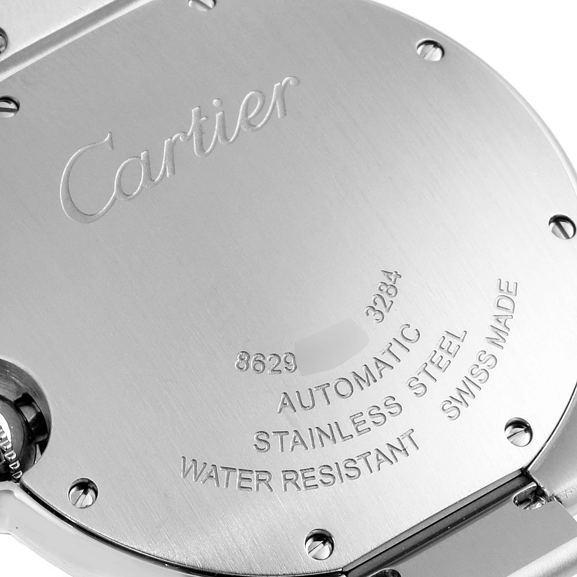 Men's Cartier Ballon Bleu Midsize 36 Silver Dial Steel Ladies Watch W6920046