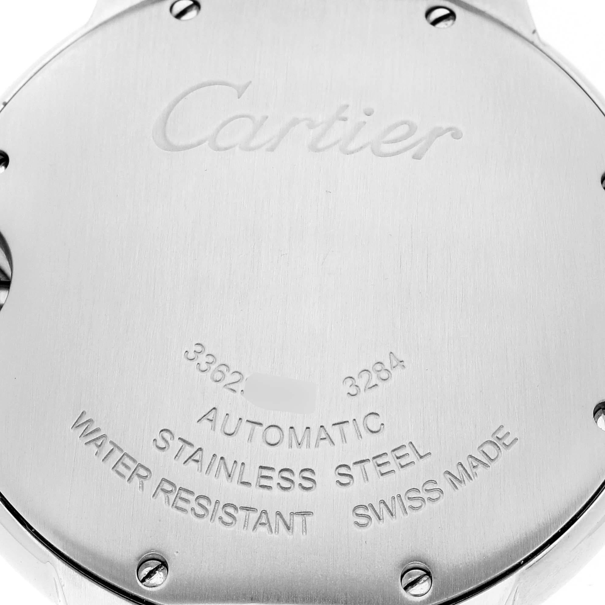 Cartier Ballon Bleu Midsize 36 Steel Rose Gold Diamond Ladies Watch W3BB0018 2