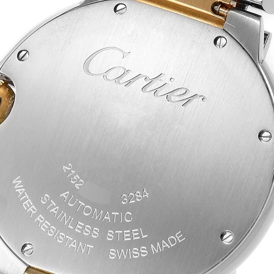 Cartier Ballon Bleu Midsize 36 Steel Yellow Gold Watch W2BB0012 Box Papers For Sale 2