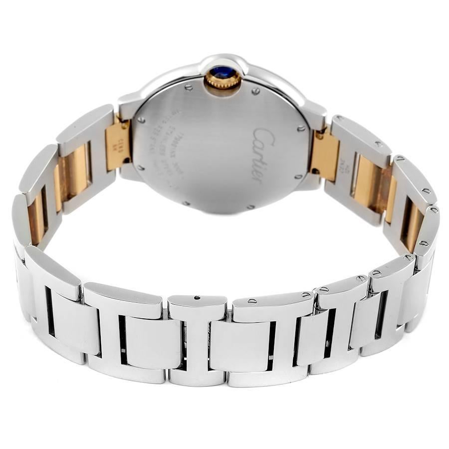 Cartier Ballon Bleu Steel Yellow Gold Watch W69008Z3 Box Papers For Sale 3