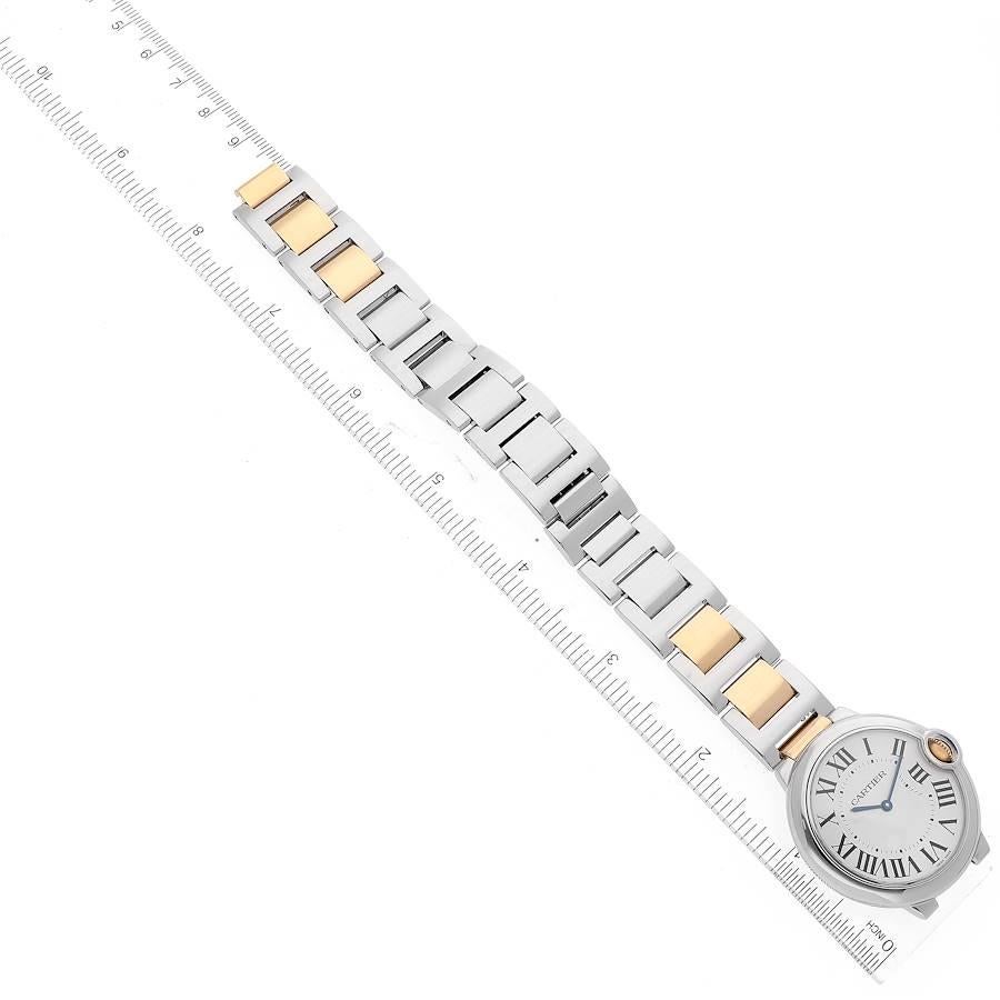 Cartier Ballon Bleu Steel Yellow Gold Watch W69008Z3 Box Papers For Sale 4