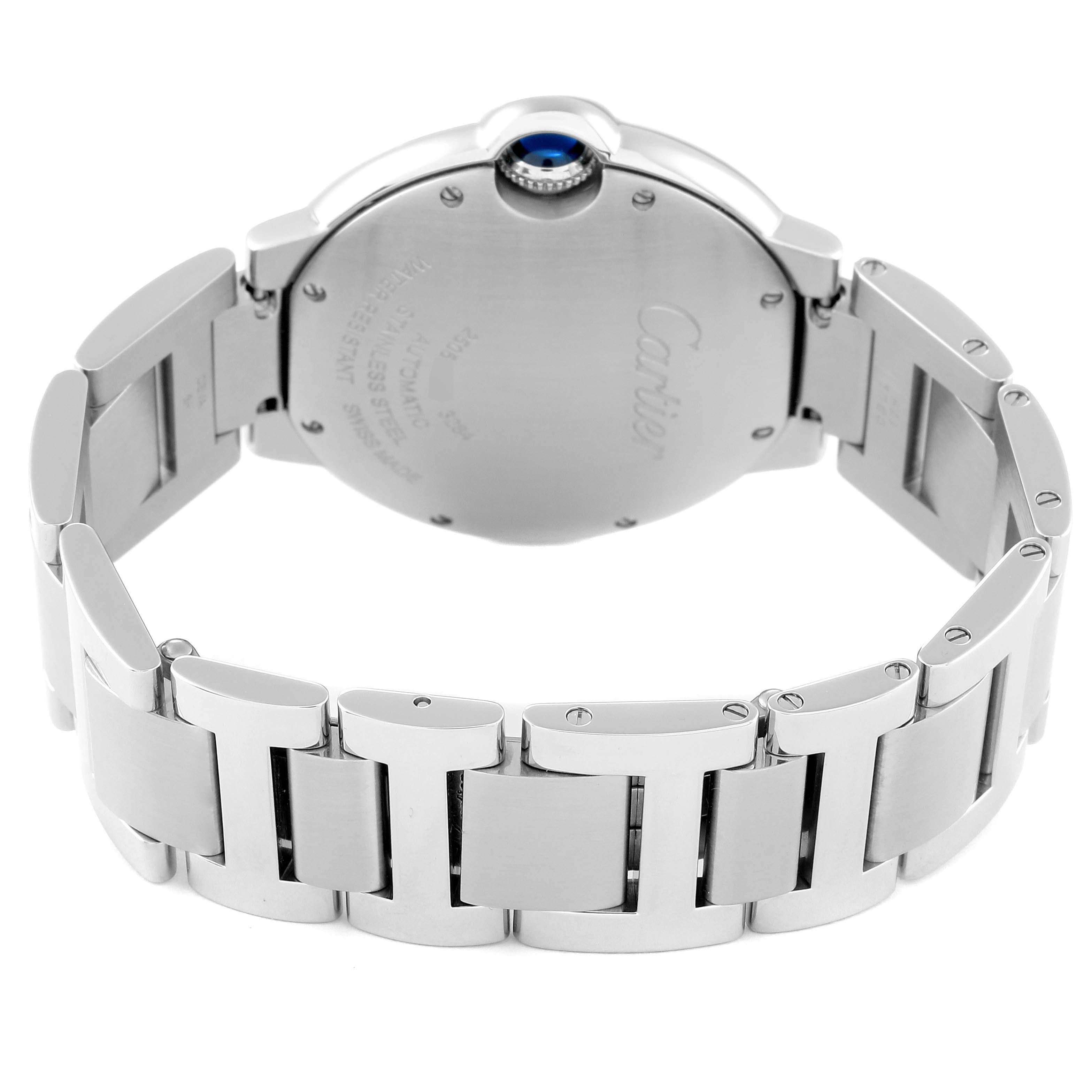 Cartier Ballon Bleu Midsize Silver Dial Steel Ladies Watch W6920046 2
