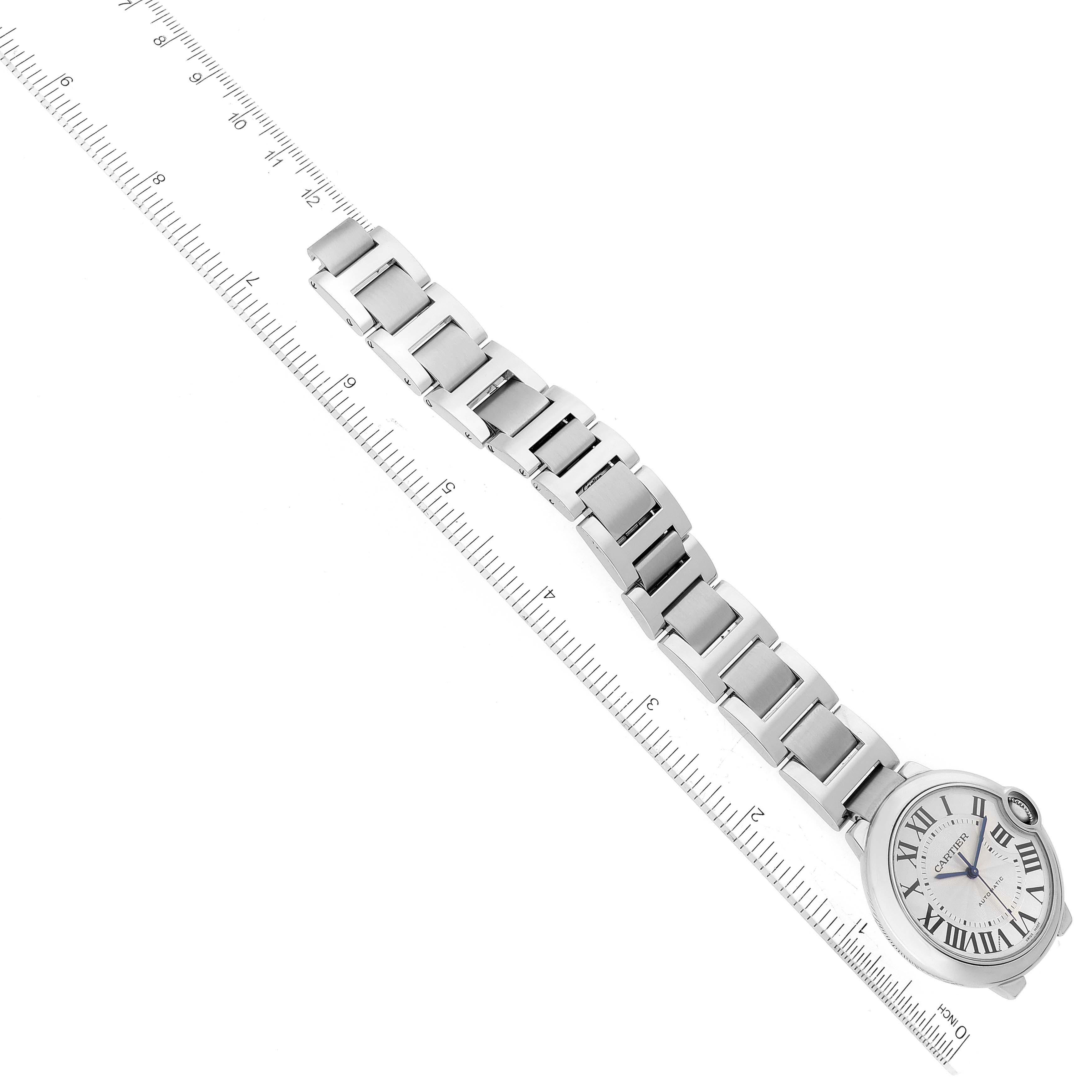 Cartier Ballon Bleu Midsize Silver Dial Steel Ladies Watch W6920046 3