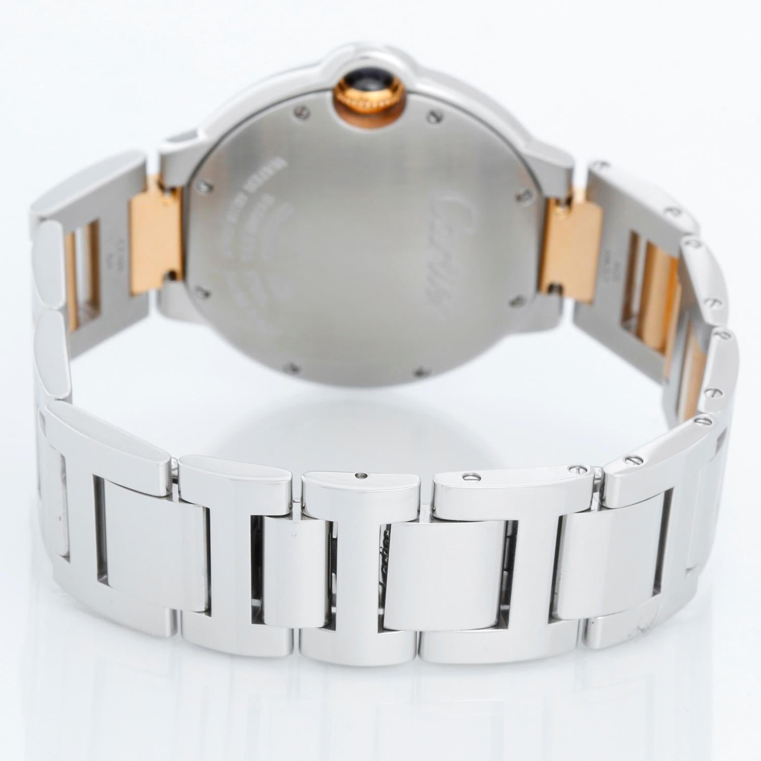 Cartier Ballon Bleu Midsize Stainless Steel Watch W69011Z4 3005 In Excellent Condition For Sale In Dallas, TX