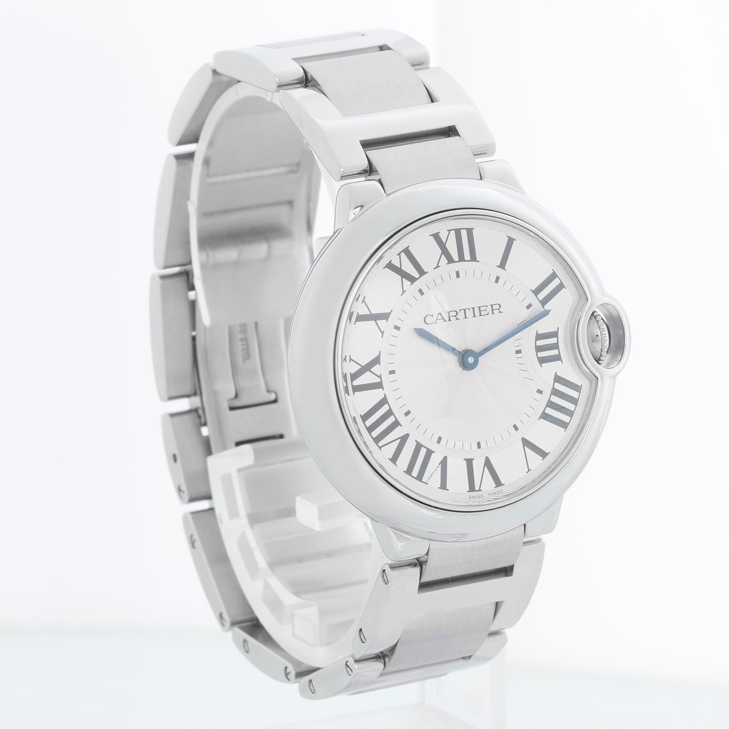 Orologio Cartier Ballon Bleu Midsize in acciaio inossidabile W69011Z4 3005 In condizioni ottime in vendita a Dallas, TX