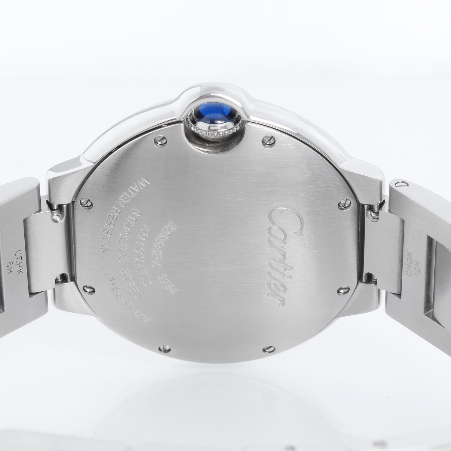 Cartier Ballon Bleu Midsize Stainless Steel Watch W6920046 3284 For Sale 2