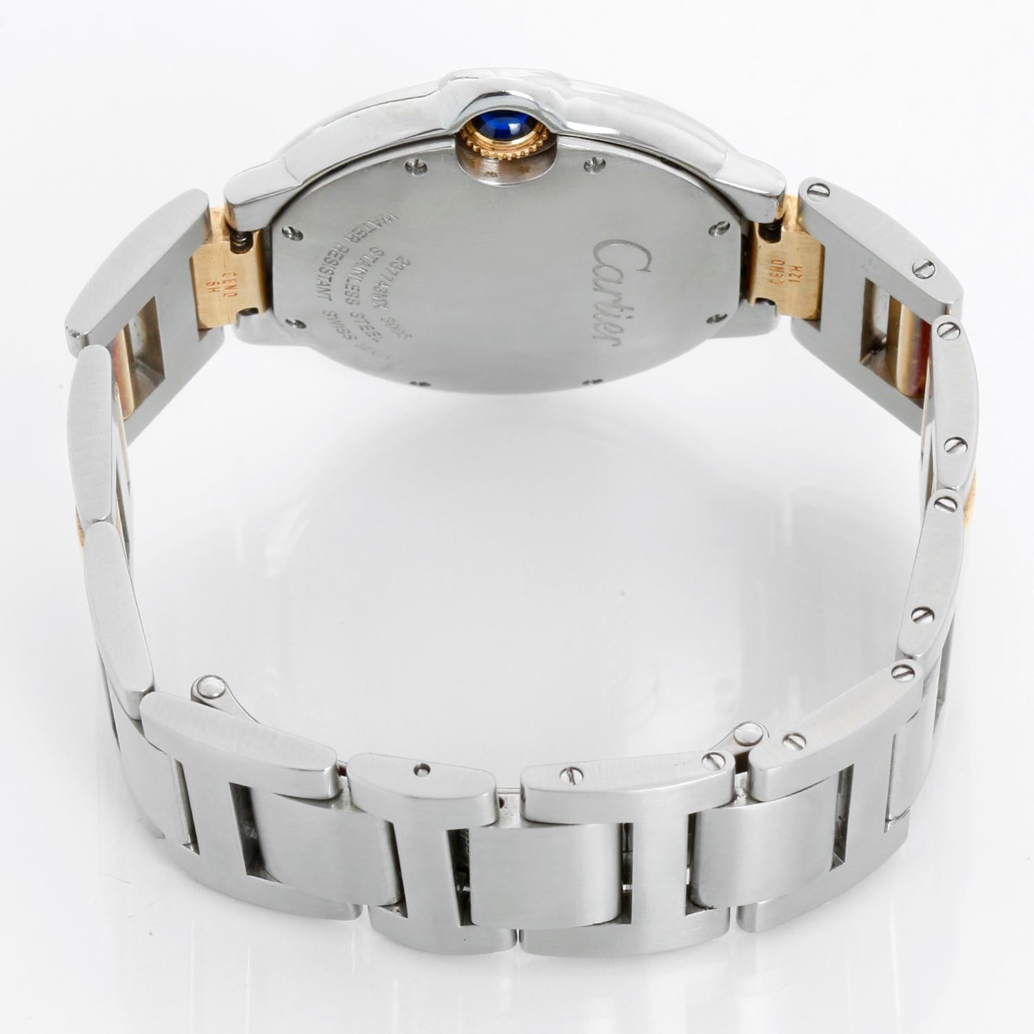 Cartier Ballon Bleu Midsize Stainless Steel & Yellow Gold Watch W69008Z3 3005 For Sale 1