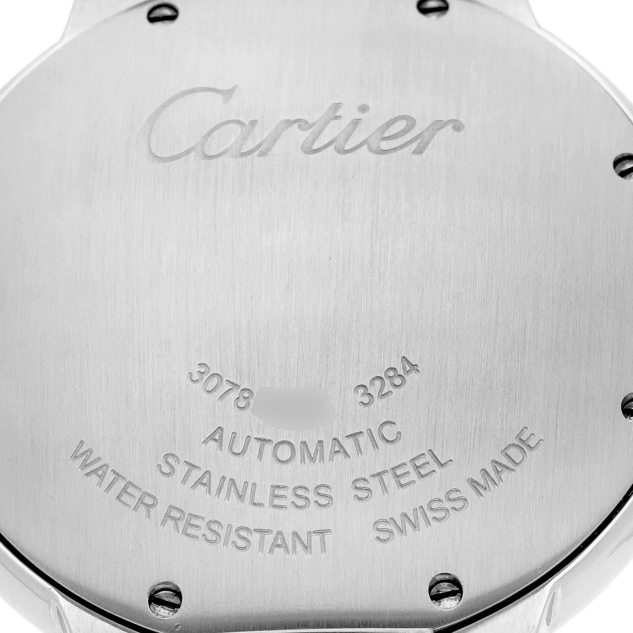 Cartier Ballon Bleu Midsize Steel Rose Gold Diamond Ladies Watch W3BB0018 2