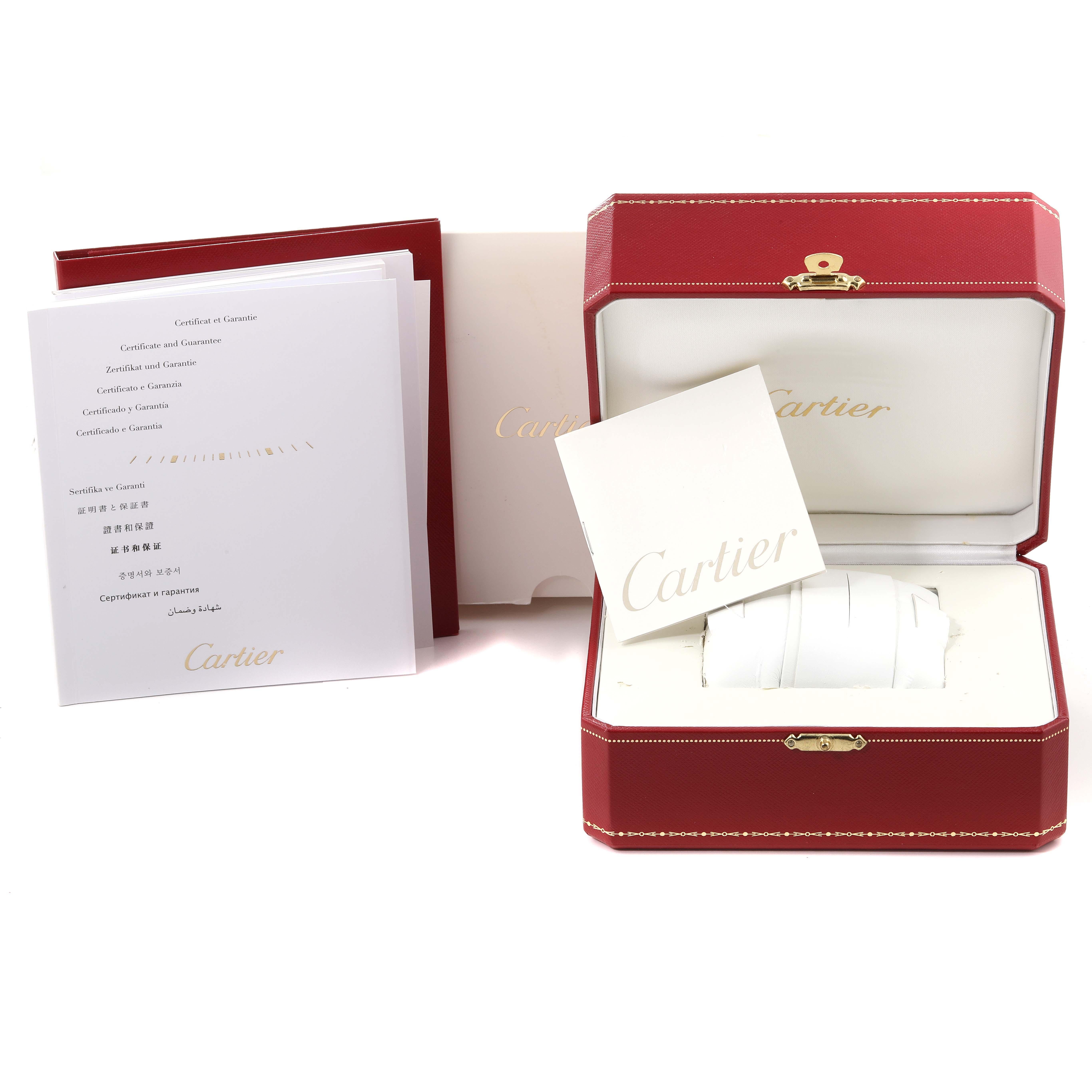 Cartier Ballon Bleu Rosa Zifferblatt 28mm Stahl Damenuhr W6920038 Box Papiere 7