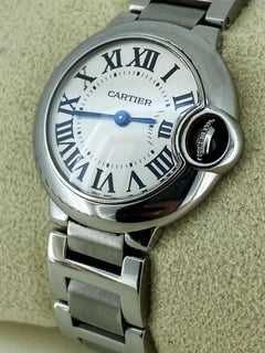 Reloj Cartier Ballon Bleu ref 3009 Acero inoxidable 28mm Cuarzo Señora, c2020.