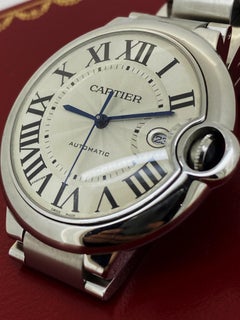 Cartier Ballon Bleu ref 3765 Stainless Steel 42mm Automatic Mens' Watch, c2020.