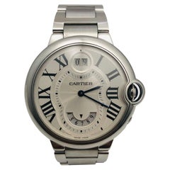 Cartier Ballon Bleu Ref.W6920011 Dual Time Stainless Steel Watch