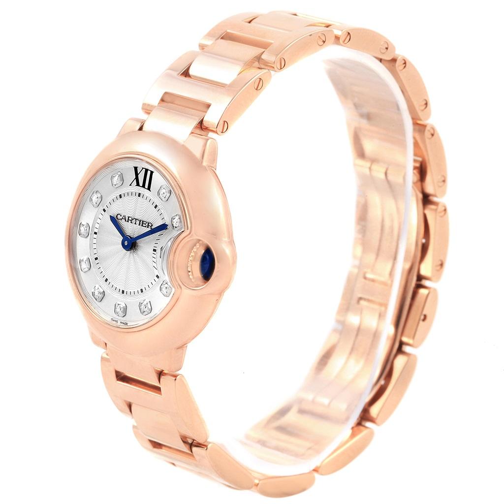 Cartier Ballon Bleu Rose Gold Diamond Ladies Watch WJBB0016 Box 1