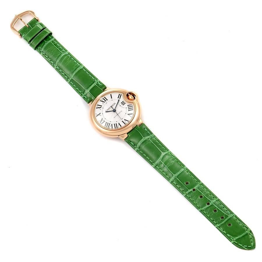 Cartier Ballon Bleu Rose Gold Silver Dial Ladies Watch W6920097 Box Papers For Sale 1