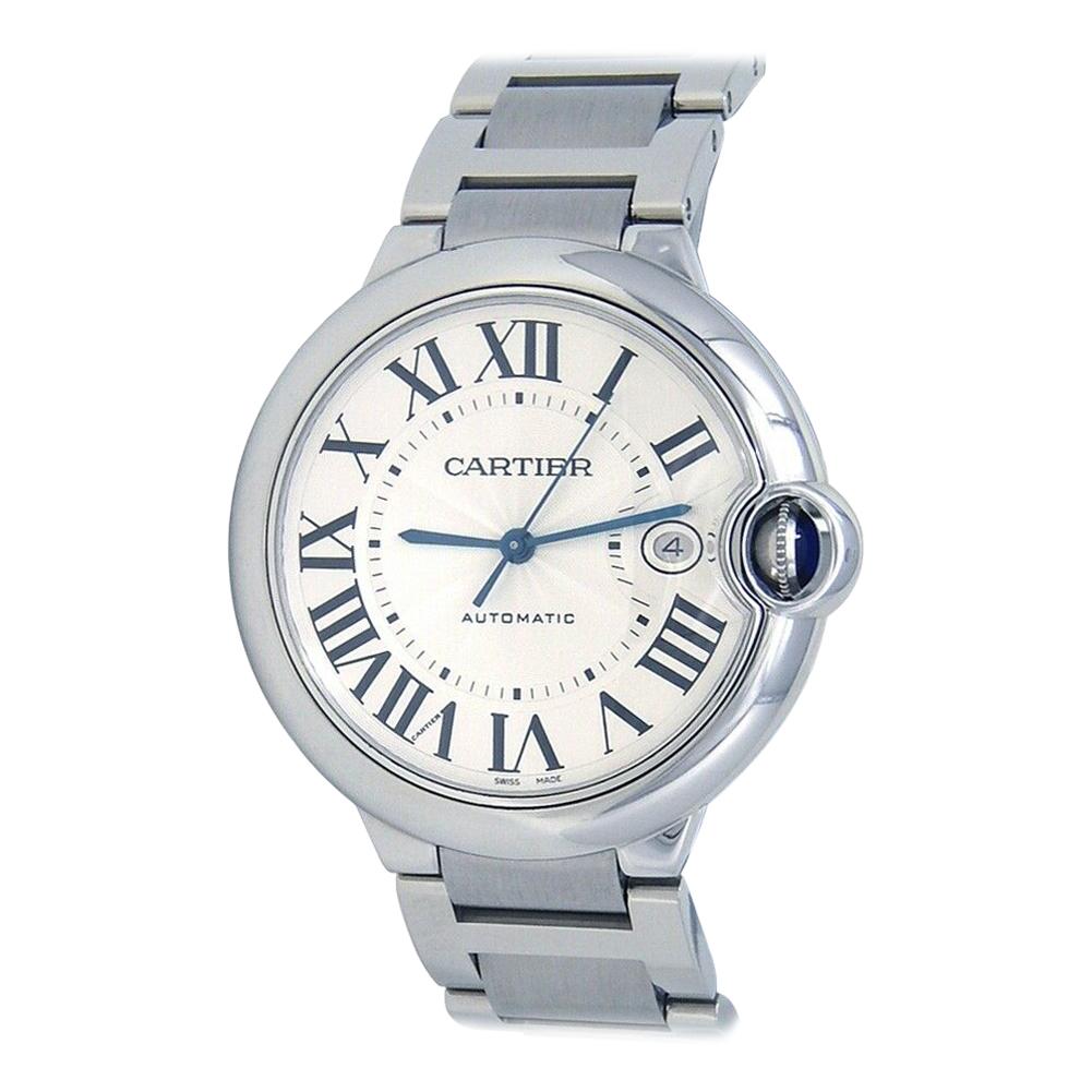 Cartier Ballon Bleu Stainless Steel Automatic Men's Watch W69012Z4 For Sale