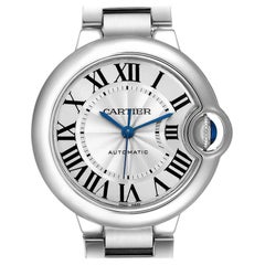 Cartier Ballon Bleu Stainless Steel Automatic Womens Watch W6920071 Box Papers