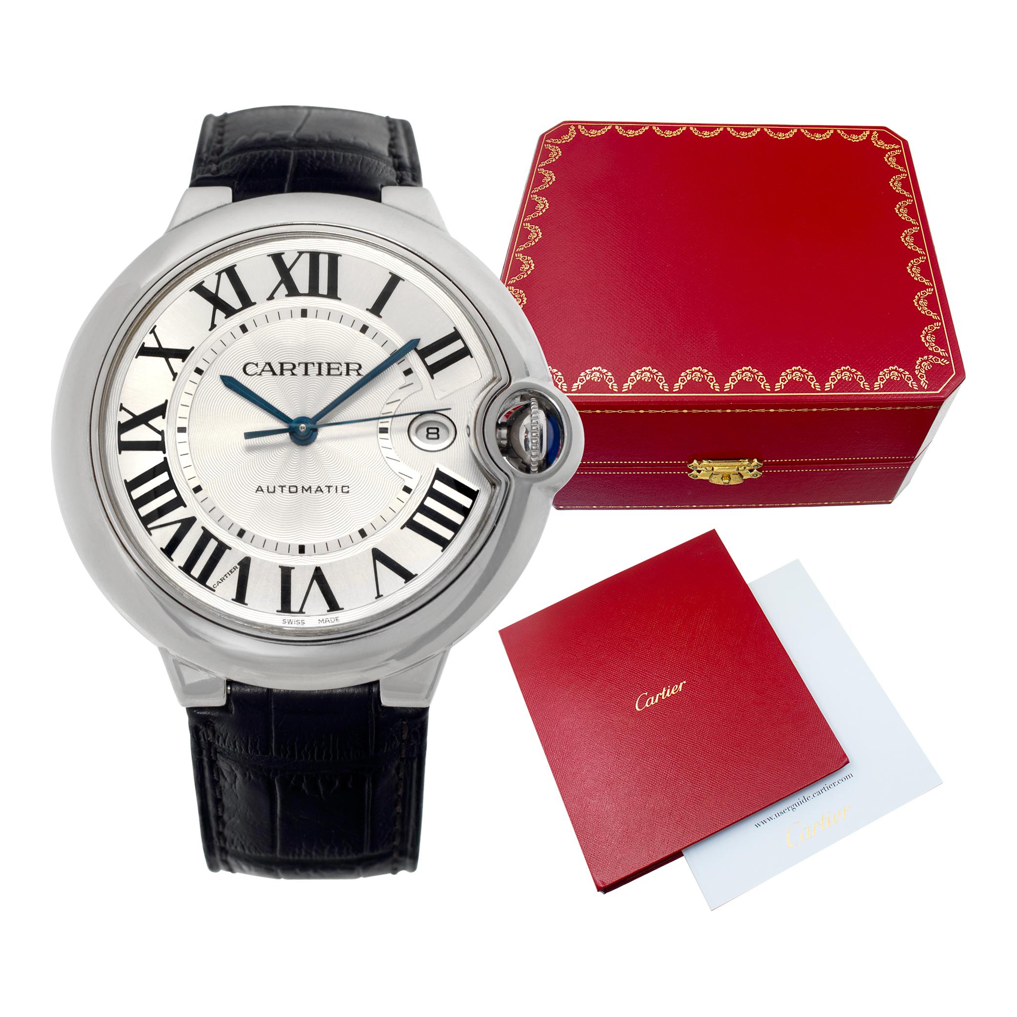 Cartier Ballon Bleu stainless steel Automatic Wristwatch Ref WSBB0026 For Sale 3