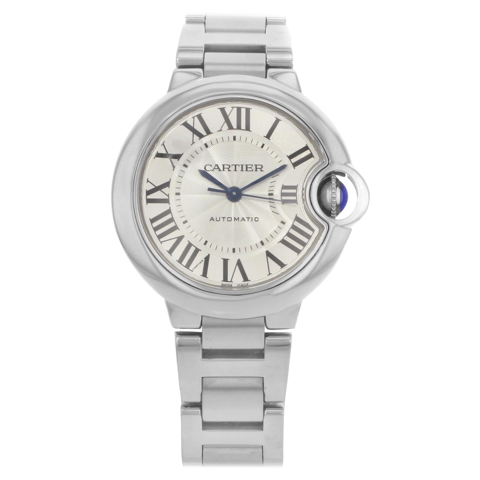 Cartier Ballon Bleu Stainless Steel Silver Dial Automatic Ladies Watch W6920071