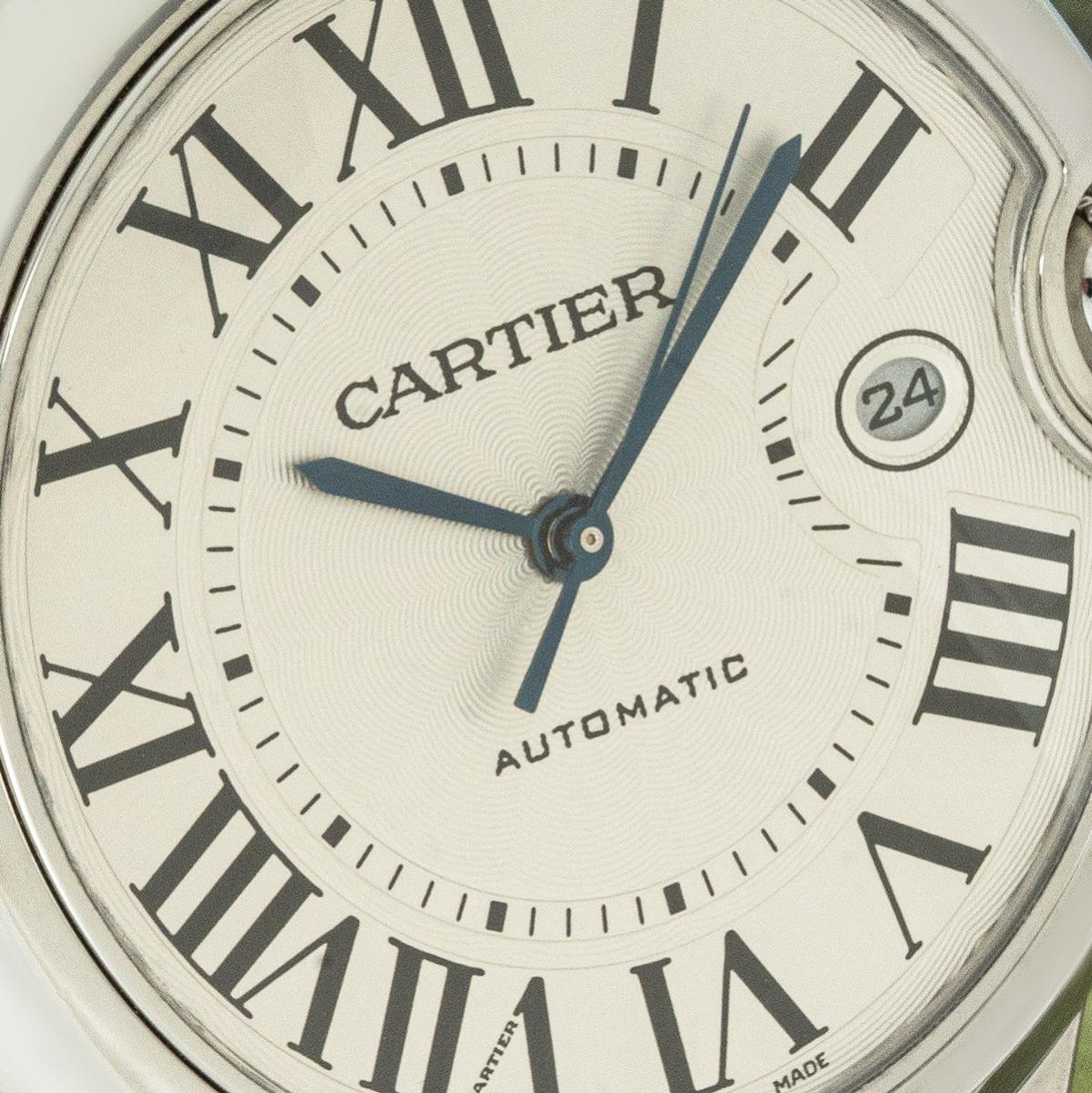Cartier Ballon Bleu Stainless Steel W69012Z4 In Excellent Condition For Sale In London, GB
