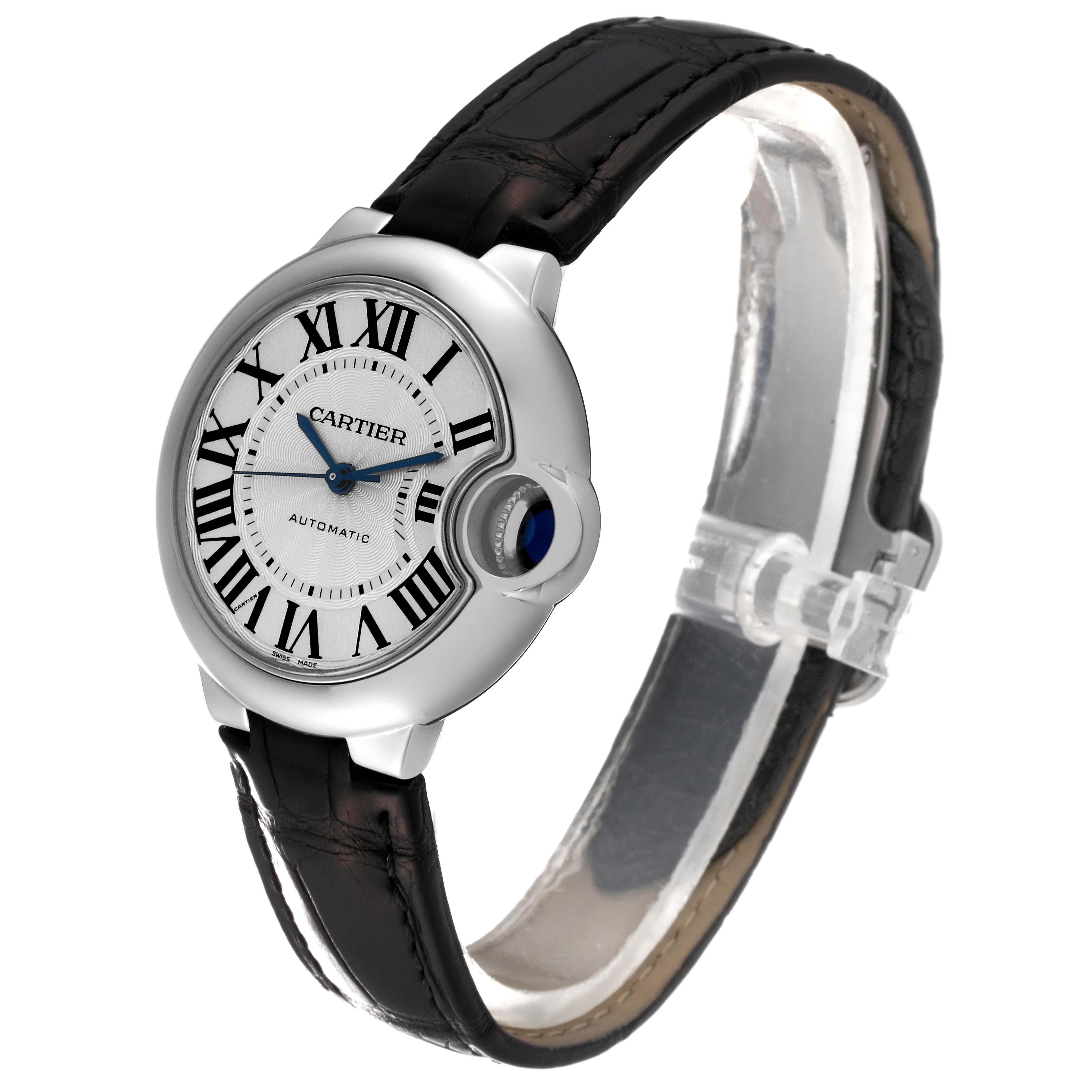 Cartier Ballon Bleu Steel Automatic Ladies Watch W6920085 For Sale 1