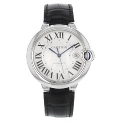 Cartier Ballon Bleu Steel Automatic Silver Dial Men's Watch W69016Z4