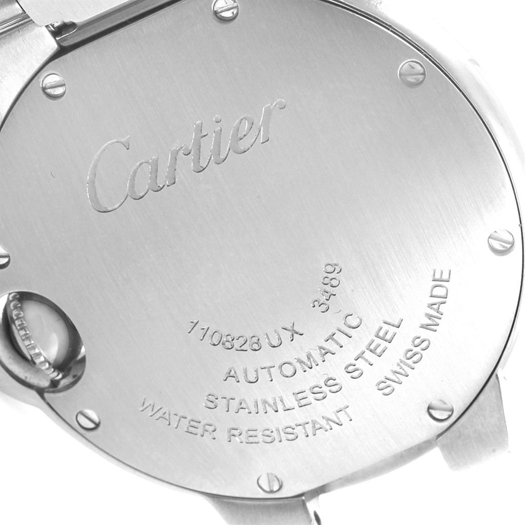 Women's Cartier Ballon Bleu Steel Automatic Women’s Watch W6920071 Box Papers