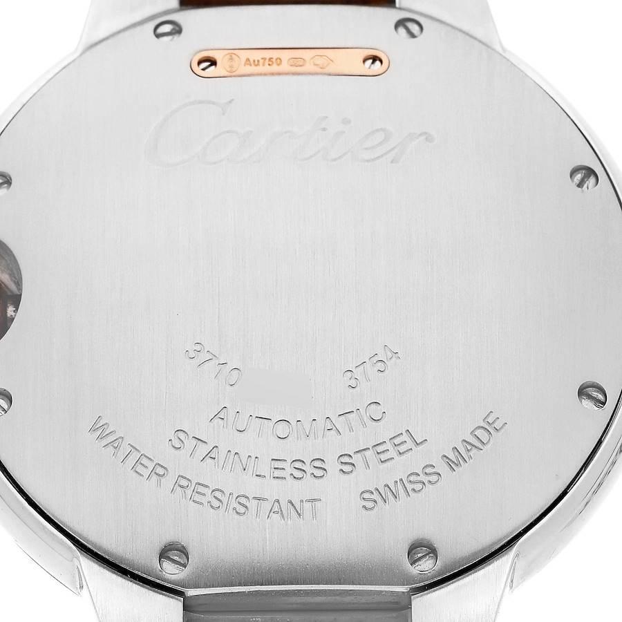 Cartier Damenuhr W3BB0004, Ballon Bleu, Stahl, Roségold, Diamant-Lünette im Angebot 3