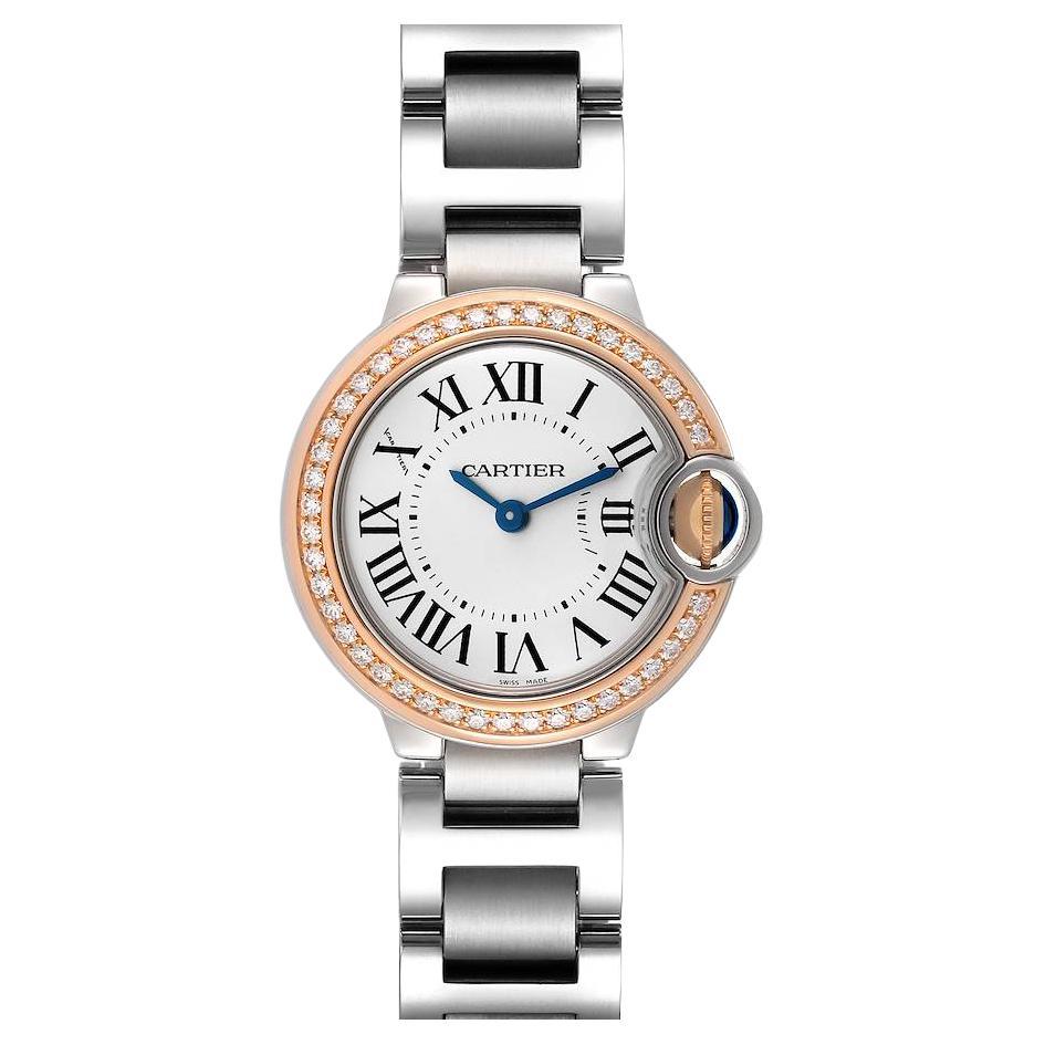 Cartier Ballon Bleu Automatic Ladies Diamond Watch WE902074 For Sale at
