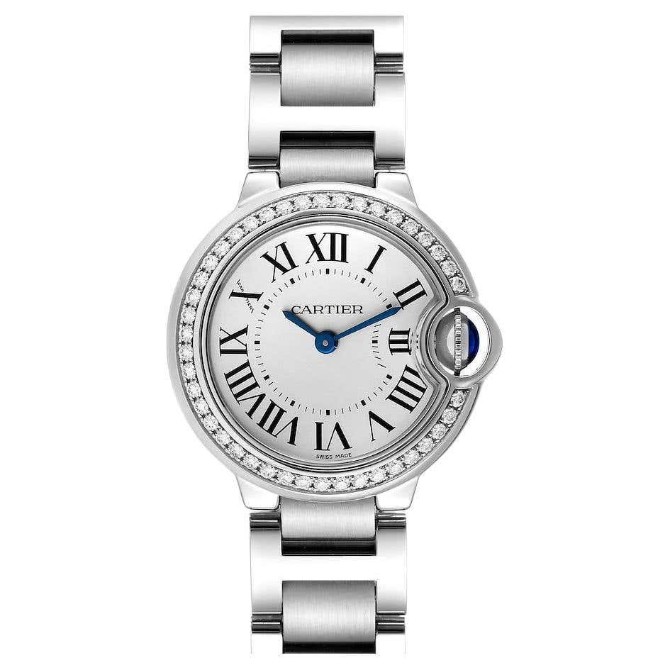 Cartier Ballon Bleu Steel Silver Dial Automatic Men's Watch W69012Z4 ...