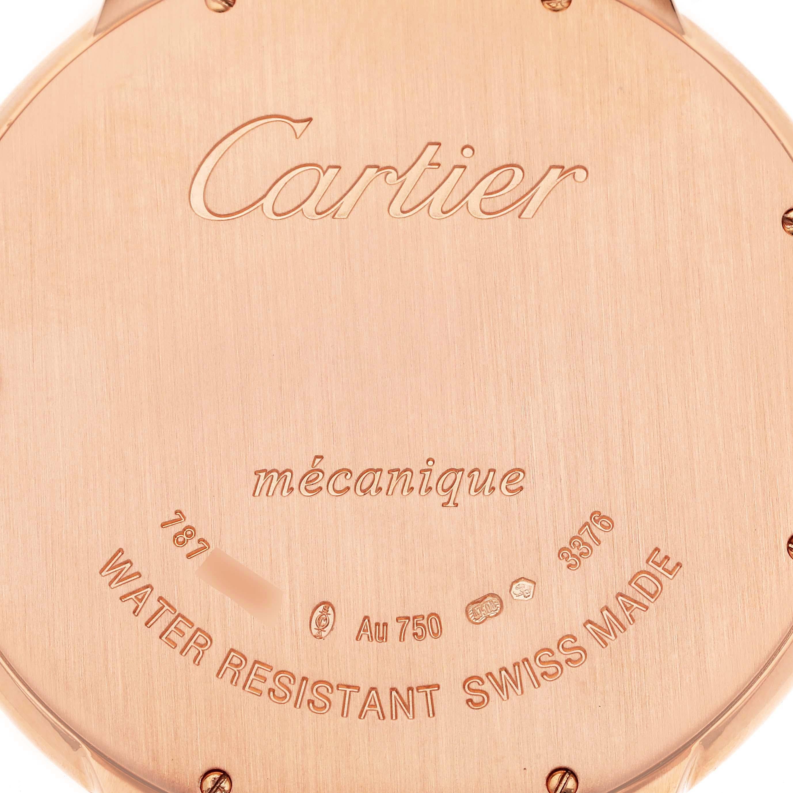 Cartier Ballon Bleu Ultra Thin 46 mm Rose Gold Mens Watch W6920054 For Sale 4