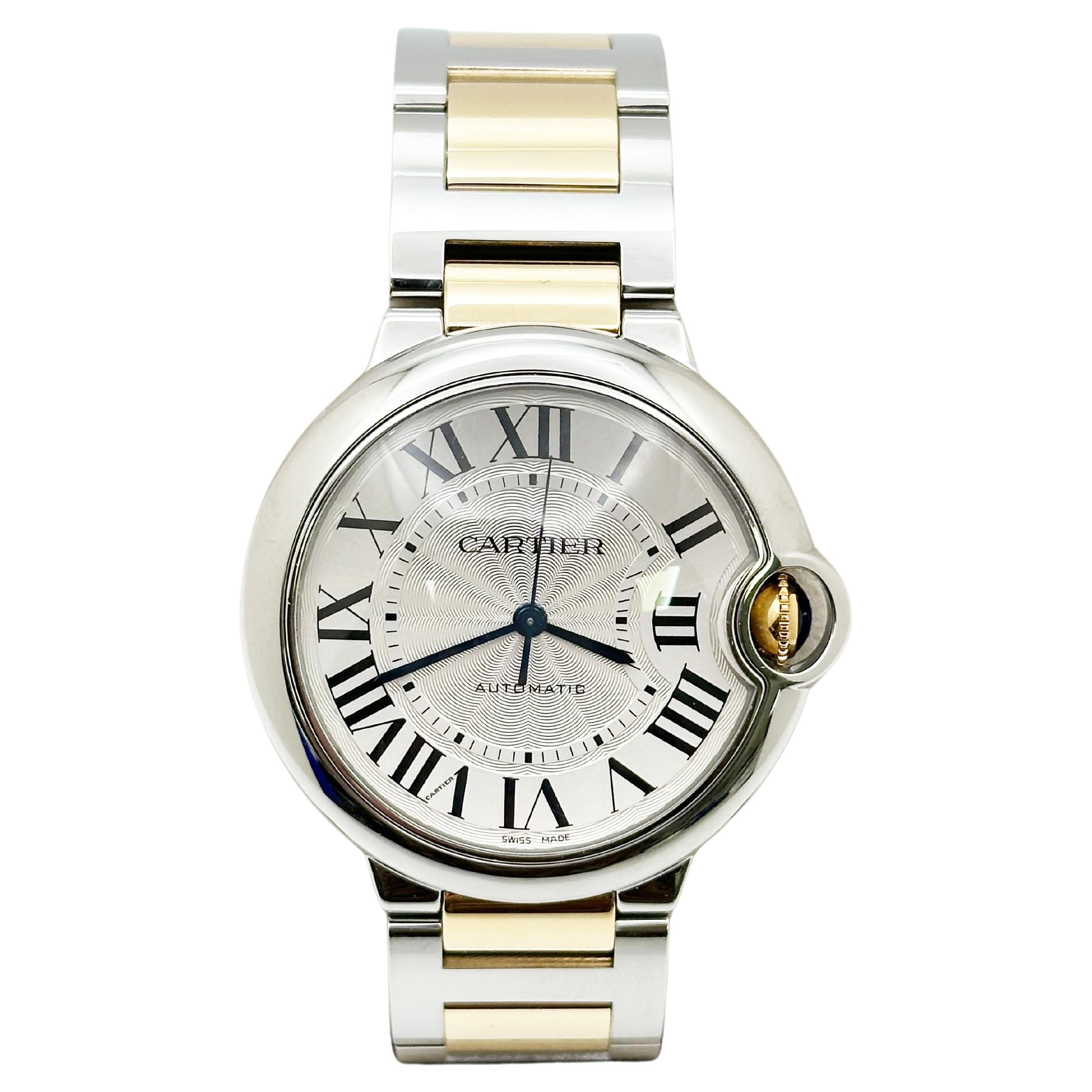 Cartier Ballon Bleu W2BB0030 Ref 4372 18K Yellow Gold Stainless Box Paper 2021