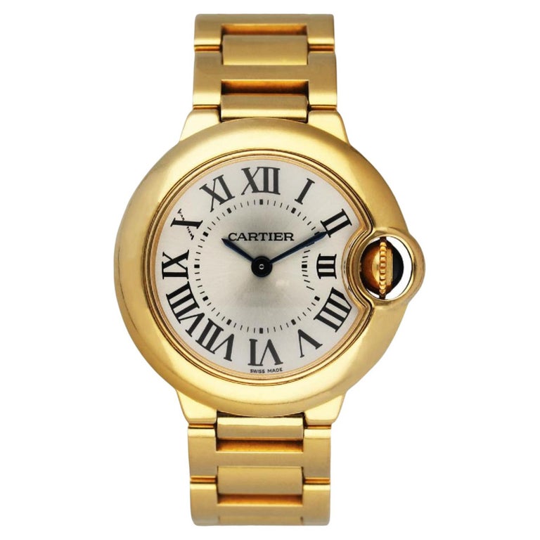 Cartier Ballon Bleu W69001Z2 18K Yellow Gold Ladies's Watch at 1stDibs