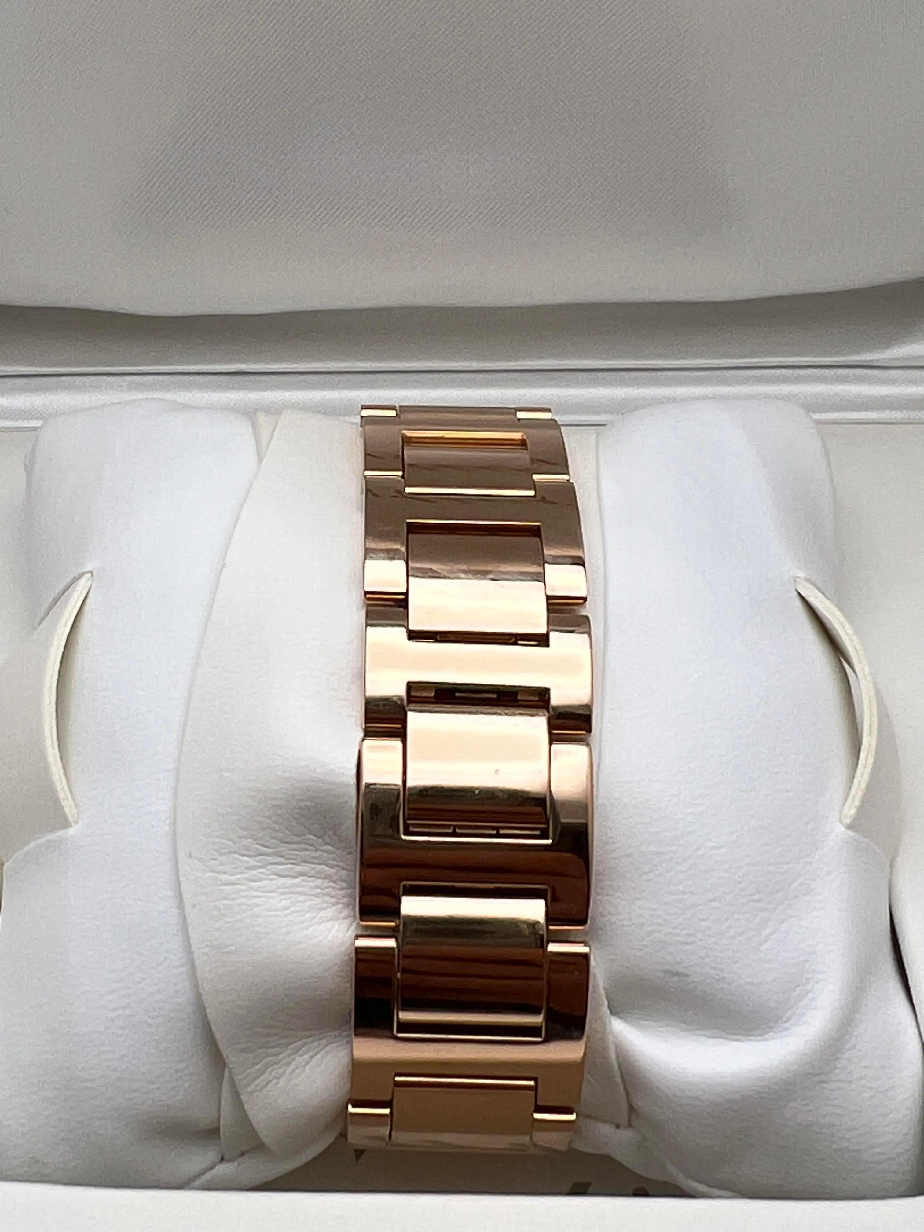 Cartier Ballon Bleu W69004Z2 36mm 18K Rose Gold Custom Diamond Bezel 2 CT B&P For Sale 6