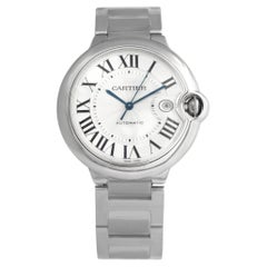 Used Cartier Ballon Bleu w69012Z4 Stainless Steel Silver dial 42mm watch