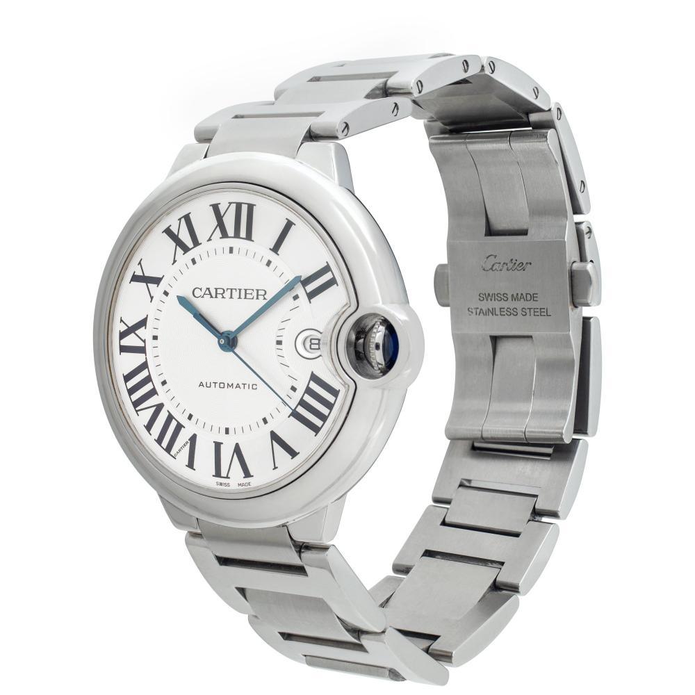Like new! Cartier Ballon Bleu in stainless steel. Auto w/ subseconds and date. 42 mm case size. With box and papers. Ref W69012Z4. Circa 2019. Fine Pre-owned Cartier Watch. Certified preowned Classic Cartier Ballon Bleu W69012Z4 watch is made out of