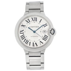 Cartier Ballon Bleu W69012Z4 Stainless Steel w/ Silver dial 42mm Automatic watch