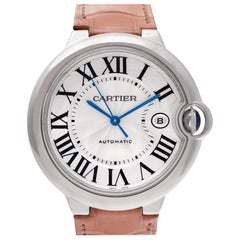 Cartier Ballon Bleu W6901351 18 Karat White Gold Silver Dial Automatic Watch