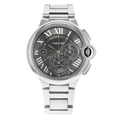 Cartier Ballon Bleu W6920025 Chronograph Stainless Steel Automatic Men's Watch