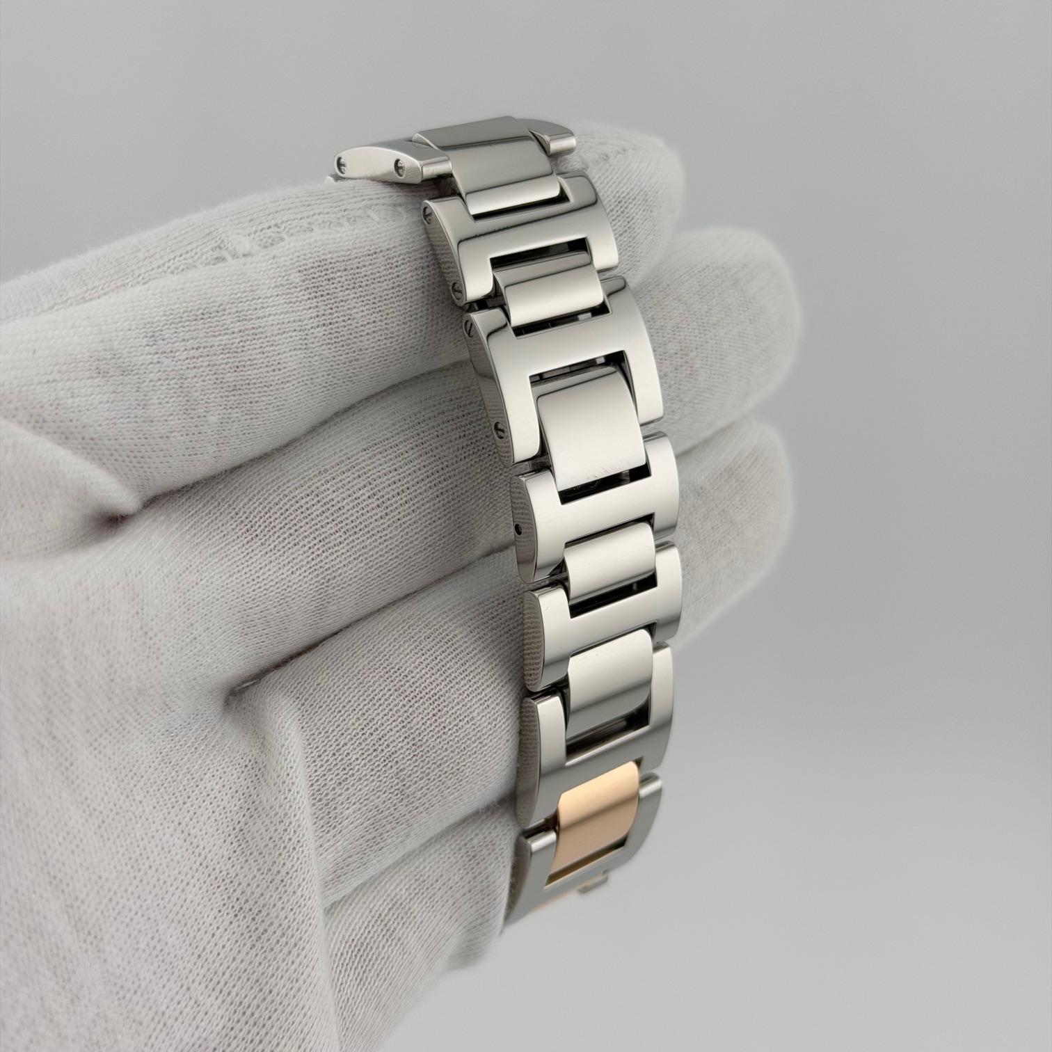 Cartier Ballon Bleu W6920033 3284 36mm Pink Mother Of Pearl Dial 18k Gold Steel en venta 4